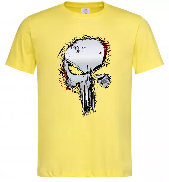 Мужская футболка Punisher silver Лимонный фото