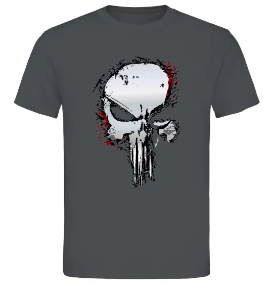 Мужская футболка Punisher silver Графит фото