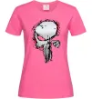 Женская футболка Punisher silver Ярко-розовый фото