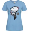 Женская футболка Punisher silver Голубой фото