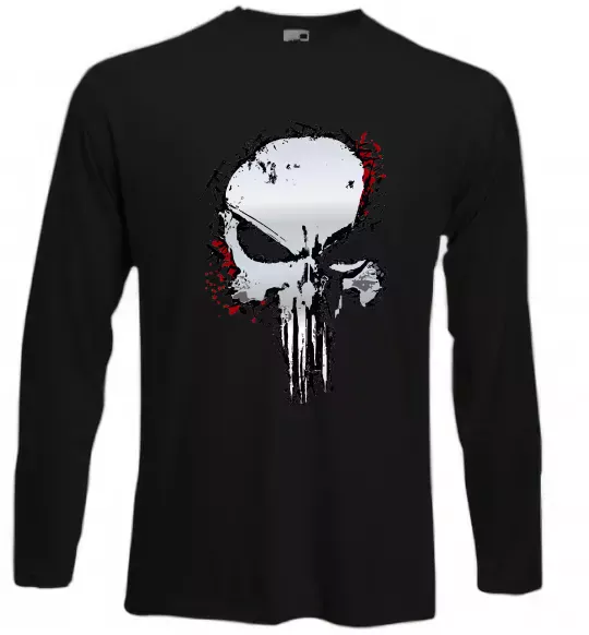 Лонгслив Punisher silver Черный фото