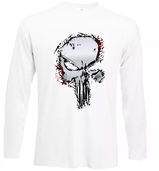 Лонгслив Punisher silver Белый фото
