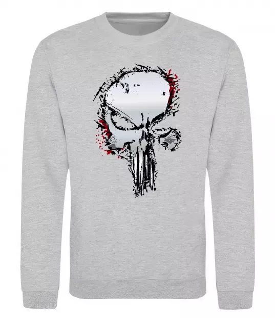 Світшот Punisher silver Сірий меланж фото