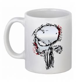 Чашка керамічна Punisher silver