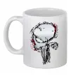 Чашка керамическая Punisher silver Белый фото