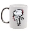 Чашка с цветной ручкой Punisher silver Серебро фото
