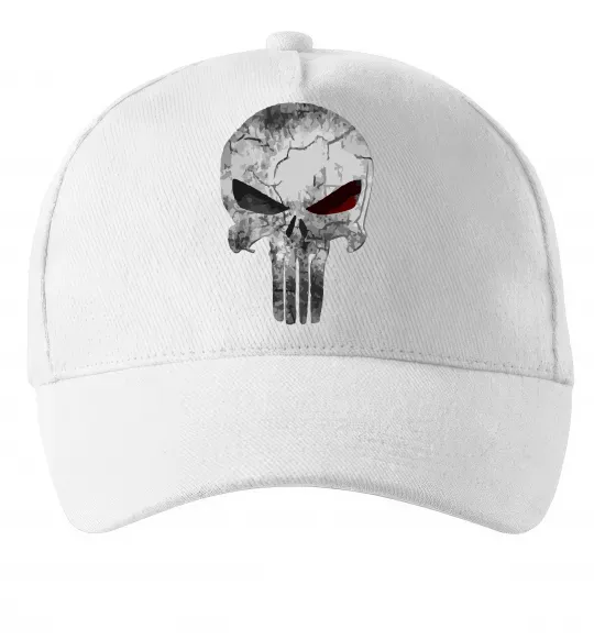 Кепка Punisher red eye Белый фото
