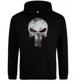 Женская толстовка (худи) Punisher red eye Черный фото