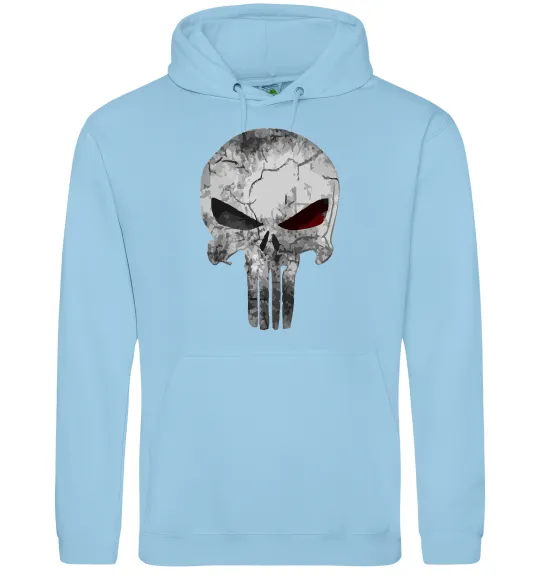 Женская толстовка (худи) Punisher red eye Голубой фото