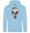 Женская толстовка (худи) Punisher red eye Голубой фото