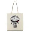 Эко-сумка Punisher red eye Бежевый фото