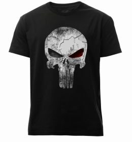 Мужская премиум футболка Punisher red eye