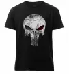 Мужская премиум футболка Punisher red eye Черный фото