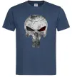 Мужская футболка Punisher red eye Темно-синий фото