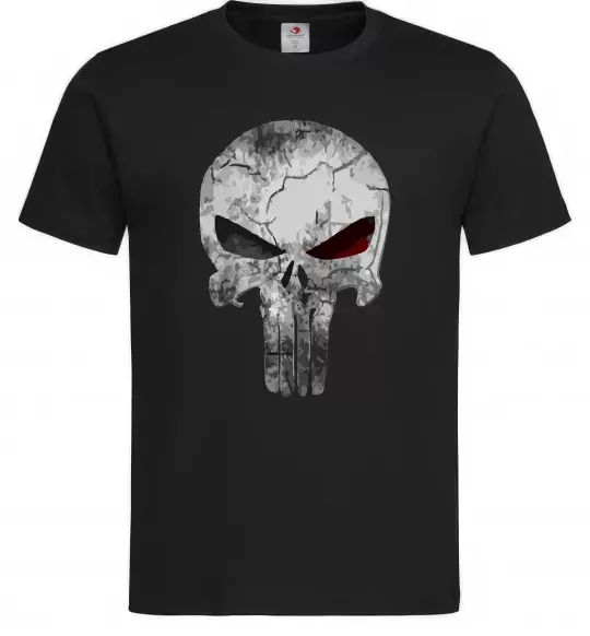 Мужская футболка Punisher red eye Черный фото