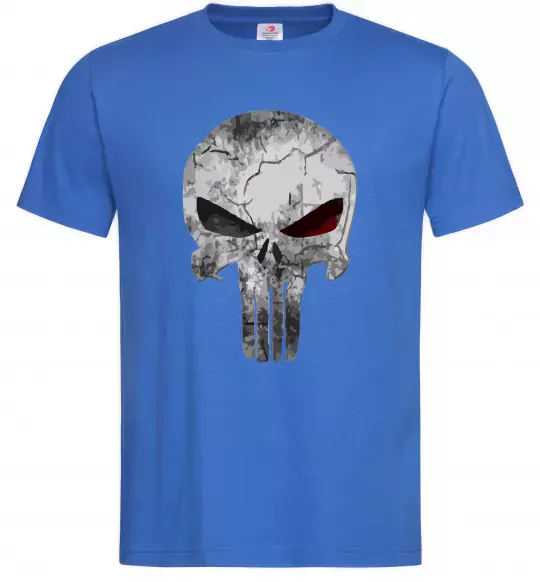 Мужская футболка Punisher red eye Ярко-синий фото