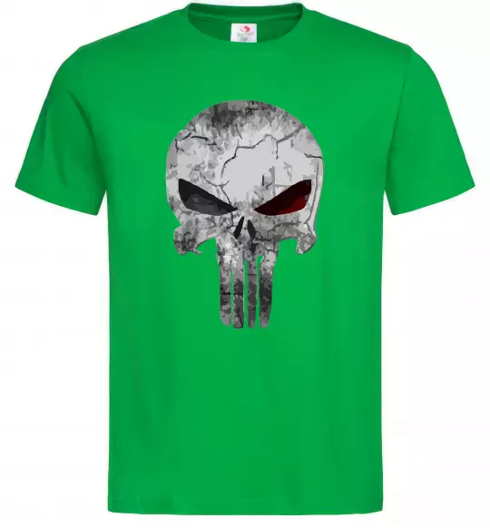 Мужская футболка Punisher red eye Зеленый фото