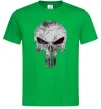 Мужская футболка Punisher red eye Зеленый фото