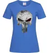 Женская футболка Punisher red eye Ярко-синий фото