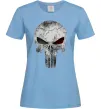 Женская футболка Punisher red eye Голубой фото