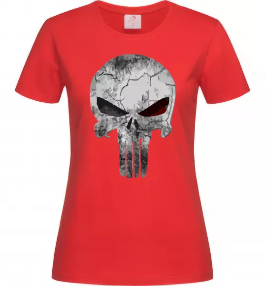 Женская футболка Punisher red eye Красный фото
