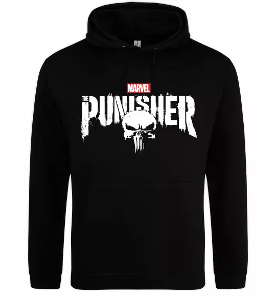 Женская толстовка (худи) Punisher marvel Черный фото