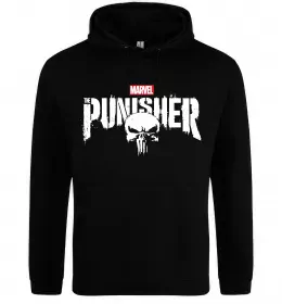 Женская толстовка (худи) Punisher marvel Черный фото