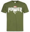 Чоловіча футболка Punisher marvel Оливковий фото