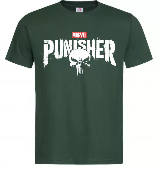 Чоловіча футболка Punisher marvel Темно-зелений фото