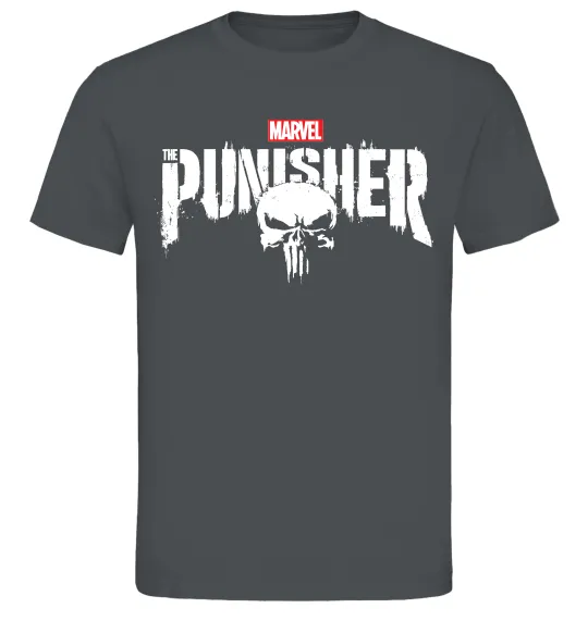 Чоловіча футболка Punisher marvel Графіт фото