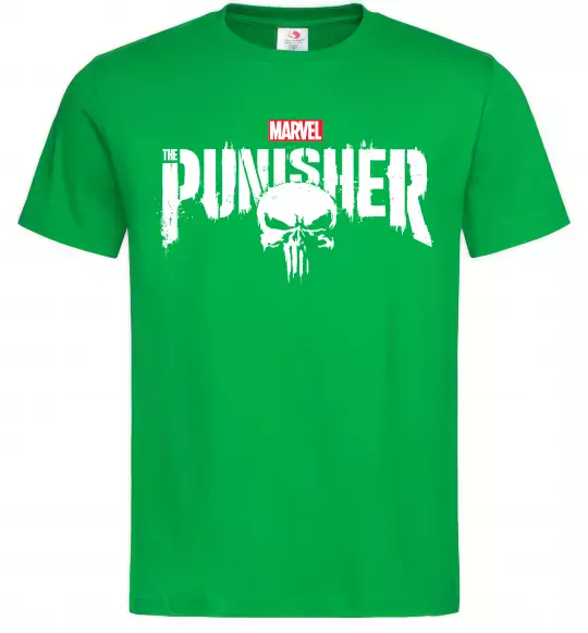 Чоловіча футболка Punisher marvel Зелений фото