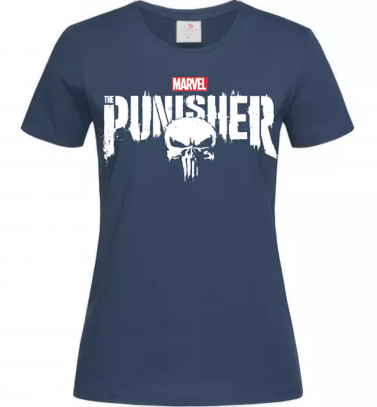 Женская футболка Punisher marvel Темно-синий фото