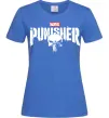 Женская футболка Punisher marvel Ярко-синий фото