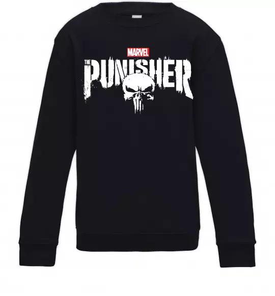 Детский Свитшот Punisher marvel Черный фото