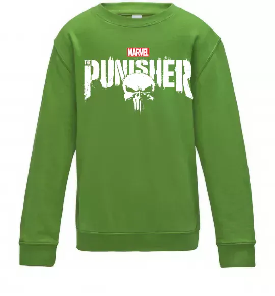 Детский Свитшот Punisher marvel Лаймовый фото