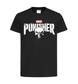 Детская футболка Punisher marvel Черный фото