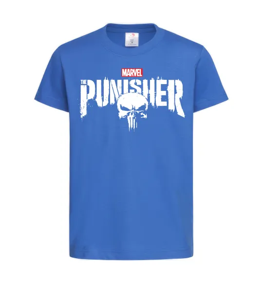 Дитяча футболка Punisher marvel Яскраво-синій фото