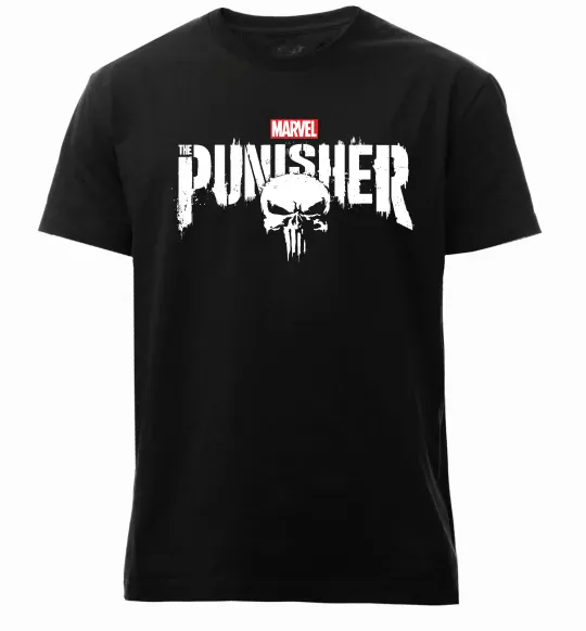 Мужская премиум футболка Punisher marvel Черный фото