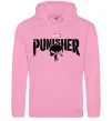 Жіноча толстовка (худі) Punisher marvel Рожевий фото