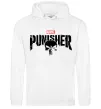 Женская толстовка (худи) Punisher marvel Белый фото