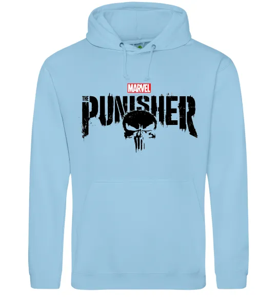 Жіноча толстовка (худі) Punisher marvel Блакитний фото