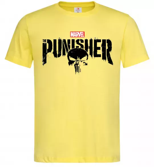 Чоловіча футболка Punisher marvel Лимонний фото