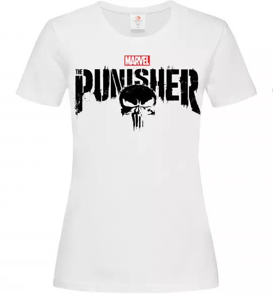 Женская футболка Punisher marvel Белый фото