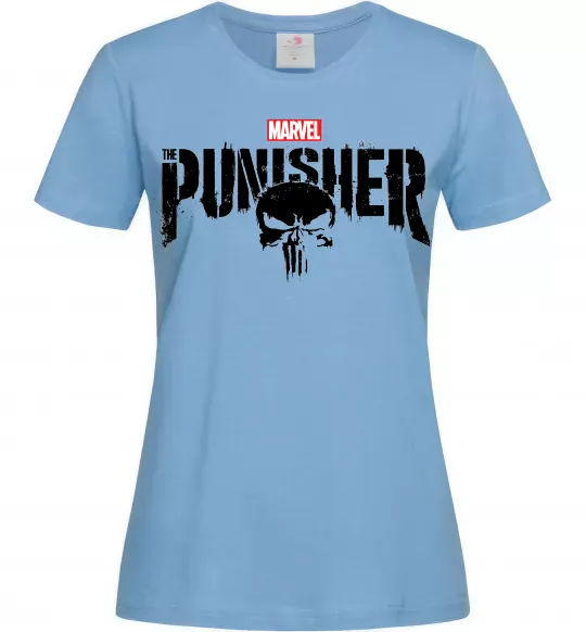 Женская футболка Punisher marvel Голубой фото