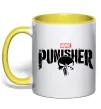 Чашка с цветной ручкой Punisher marvel Солнечно желтый фото