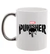 Чашка с цветной ручкой Punisher marvel Серебро фото