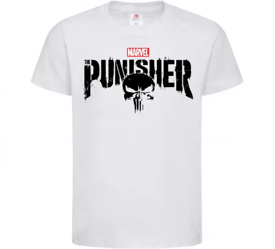 Детская футболка Punisher marvel Белый фото