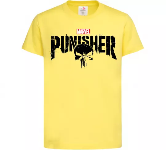 Детская футболка Punisher marvel Лимонный фото