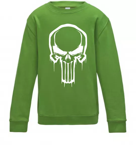 Детский Свитшот Logo Punisher Лаймовый фото