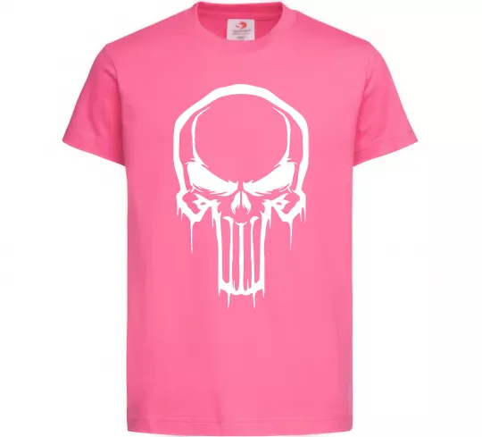 Детская футболка Logo Punisher Ярко-розовый фото